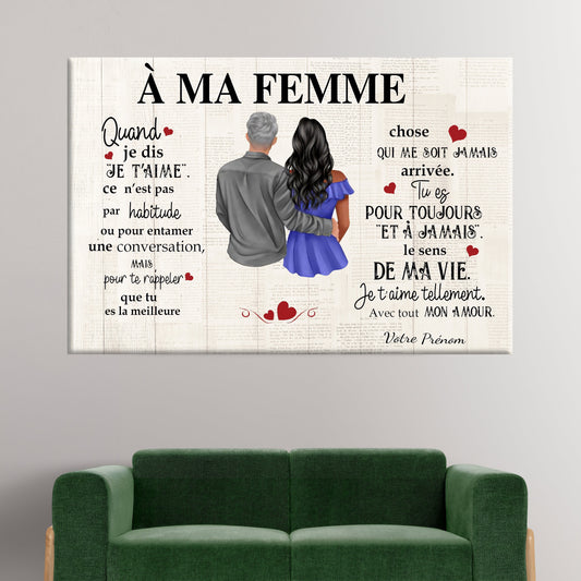 Cadre Cadeau a Ma Femme - 💕 أجمل هدية إلى زوجتك 💕